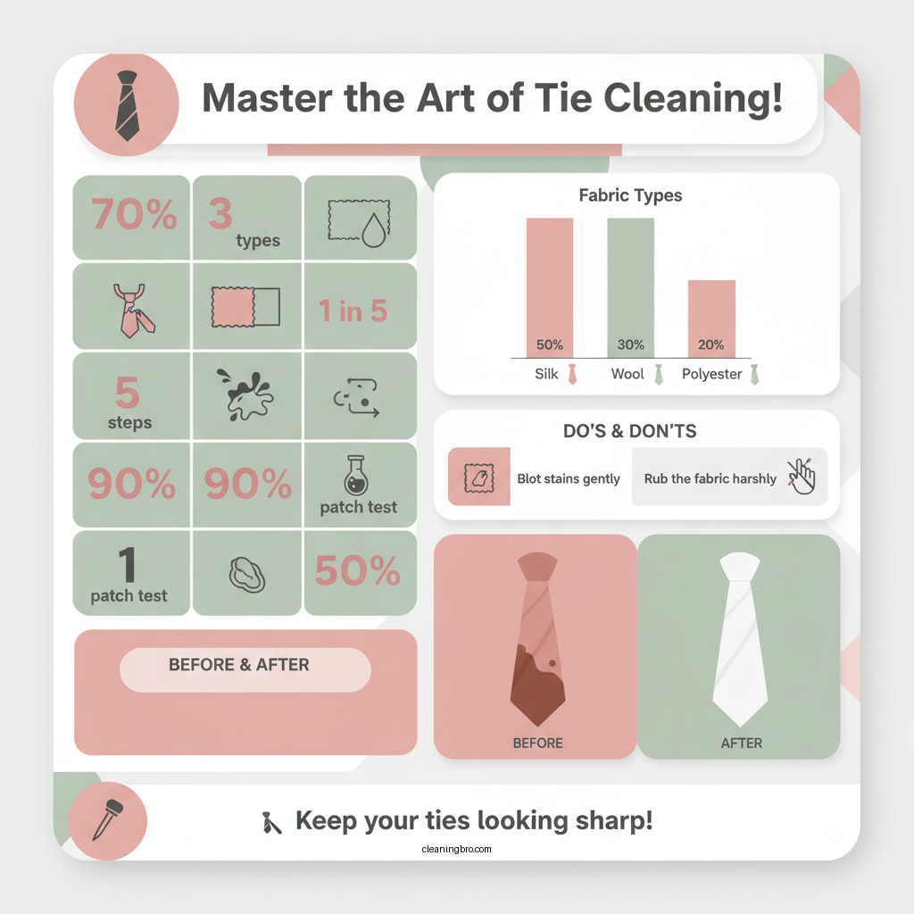 how to clean ties at home - Data Infographic and Statistics