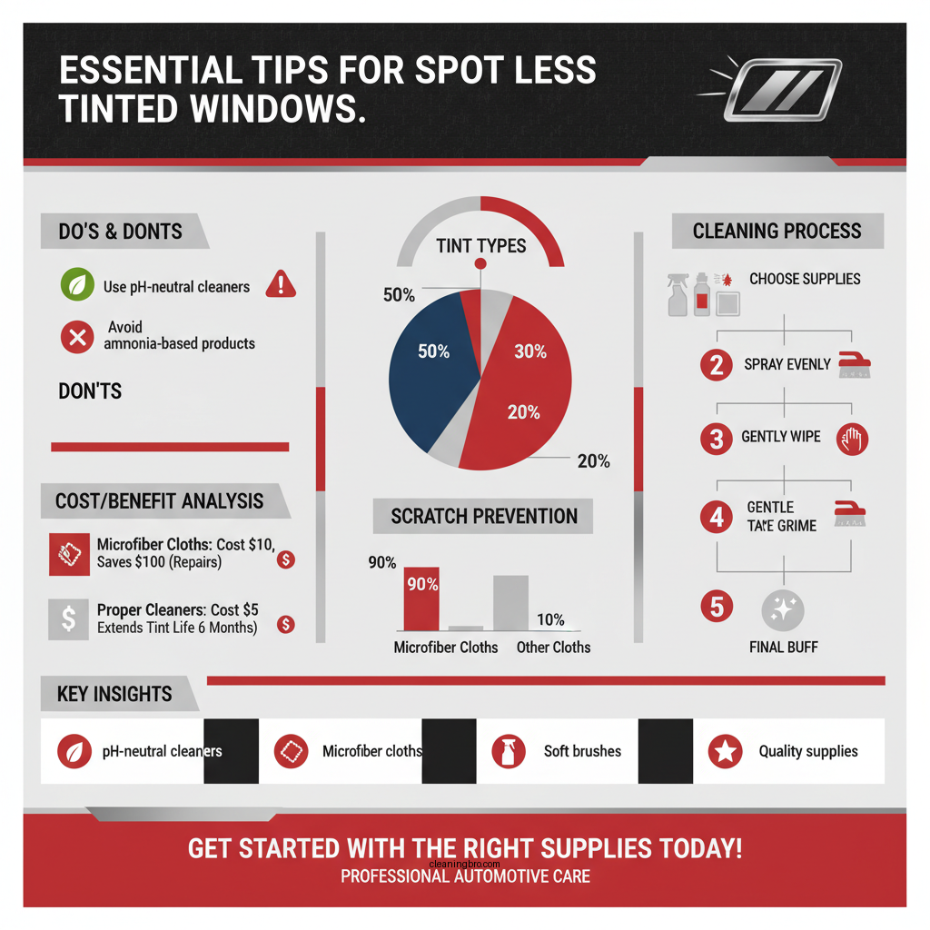 how to clean tinted car windows - Data Infographic and Statistics