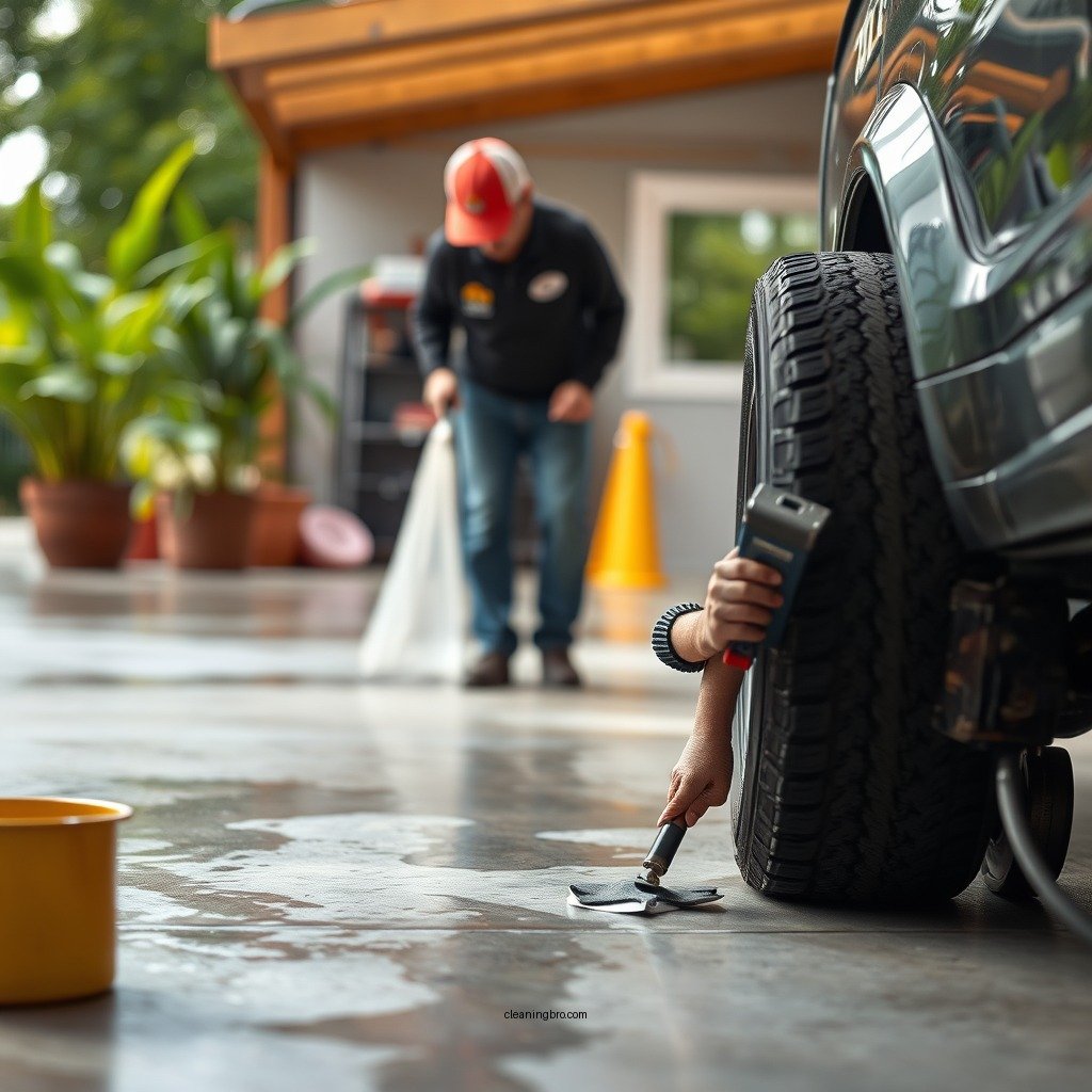 Basic Cleaning Techniques - how to clean tire marks off concrete