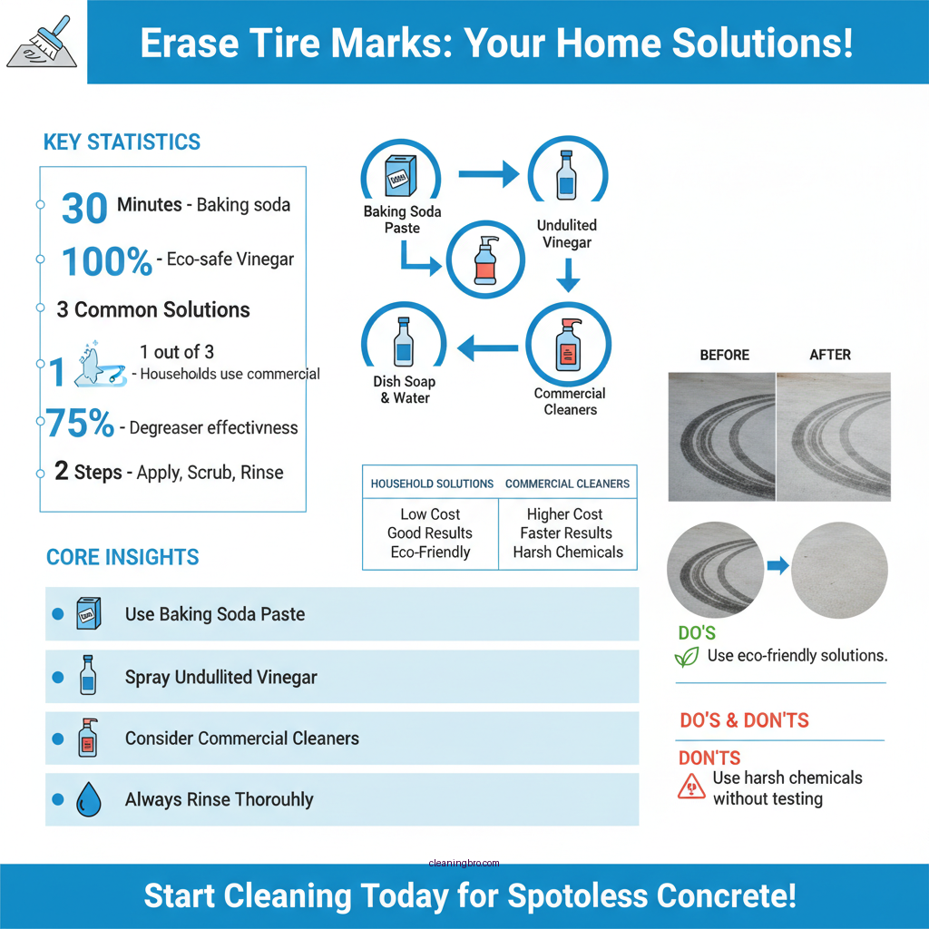 how to clean tire marks off of concrete - Data Infographic and Statistics
