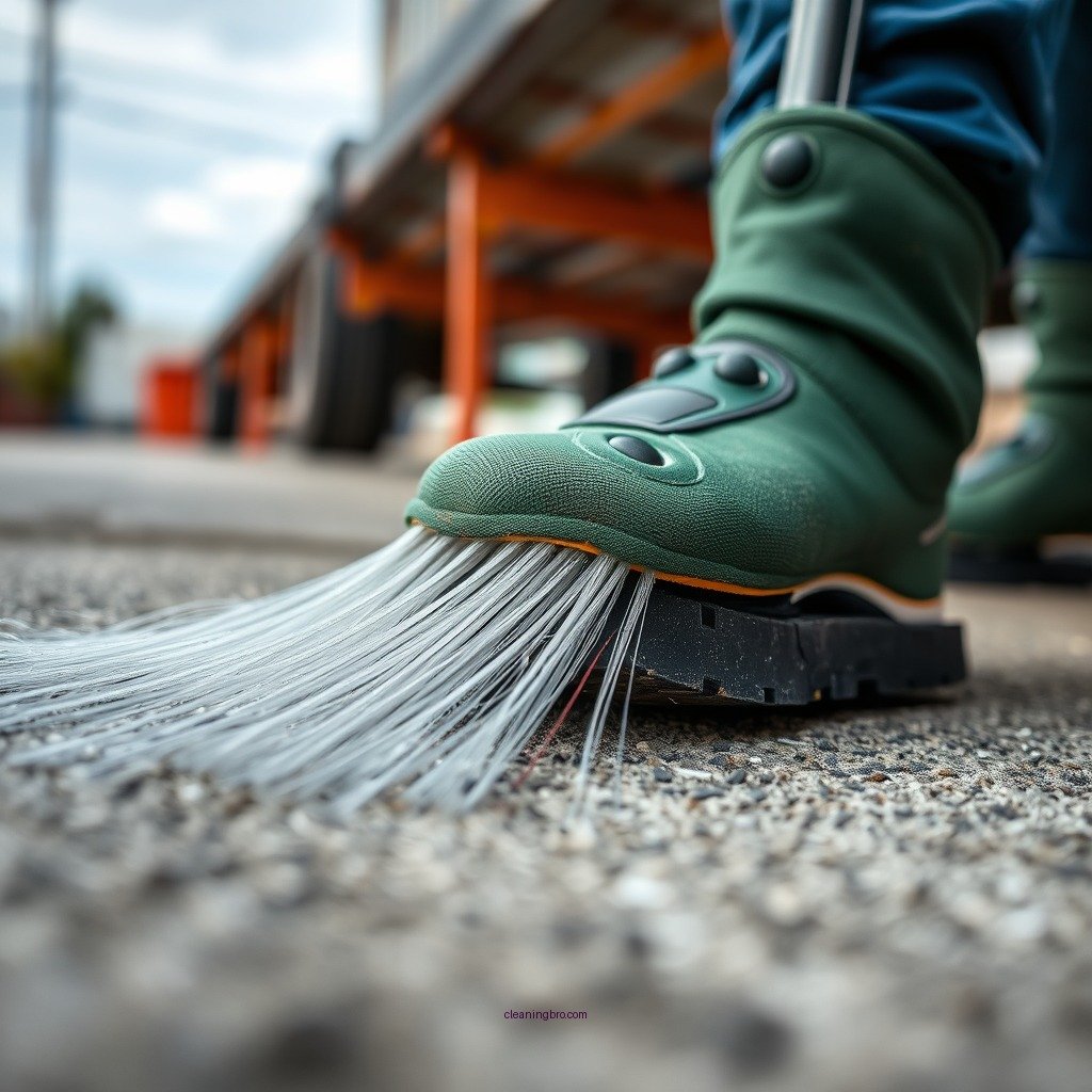 Using Commercial Cleaners - how to clean tire marks off of concrete