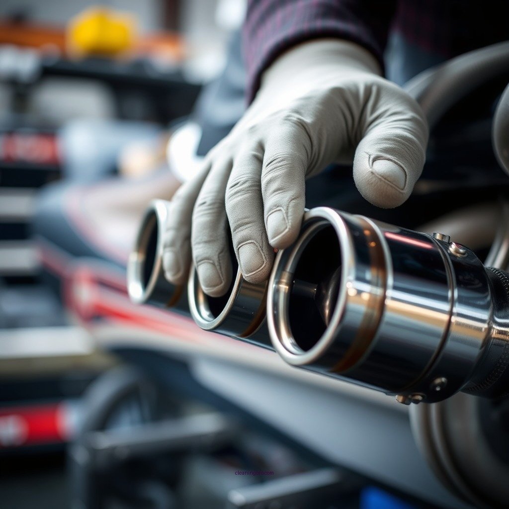 Step-by-Step Cleaning Process - how to clean titanium exhaust