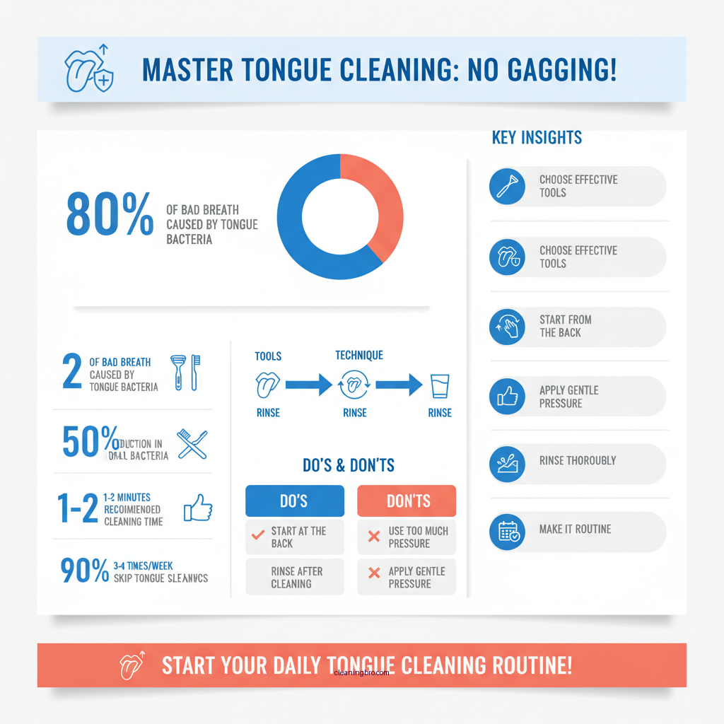 how to clean tongue without gagging - Data Infographic and Statistics