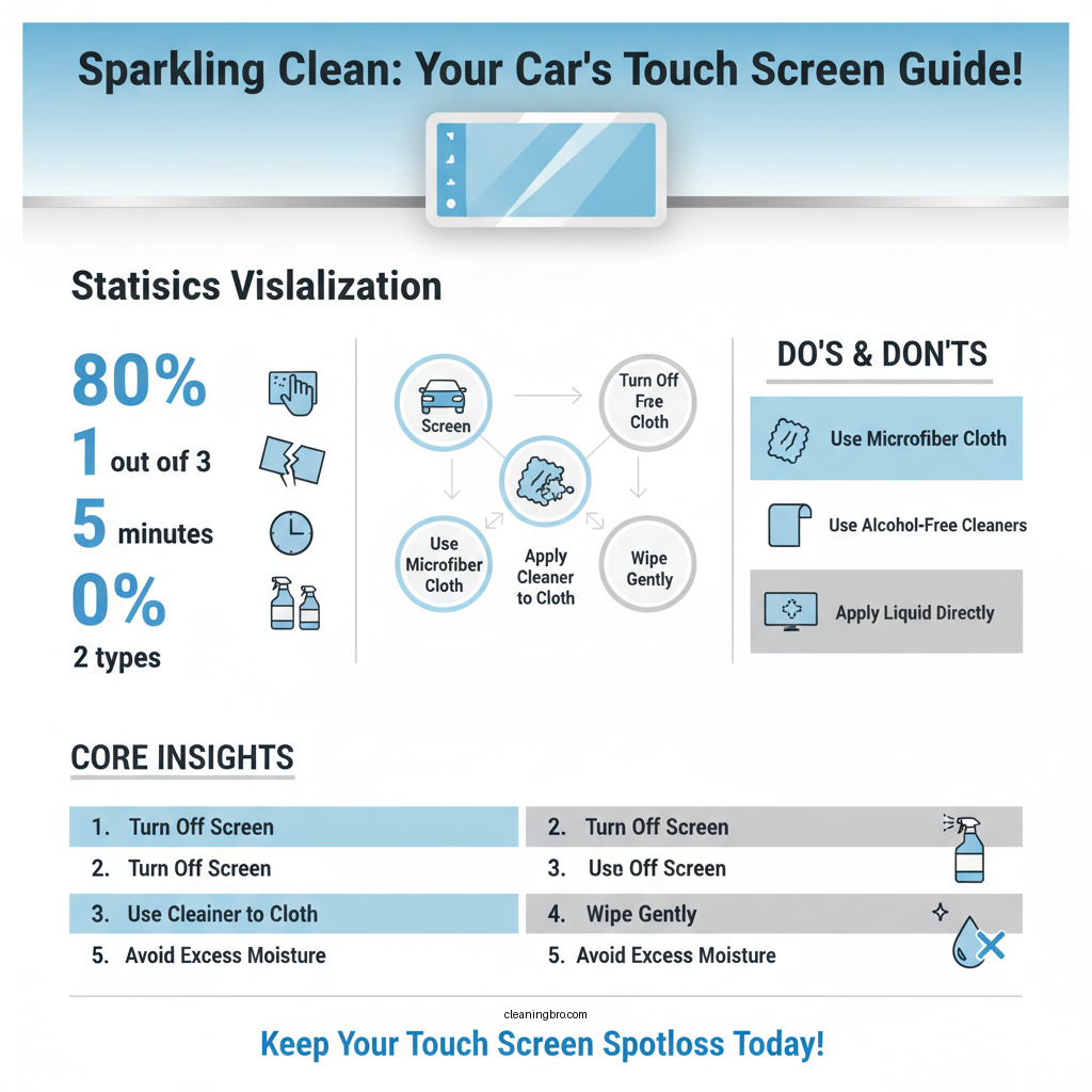 how to clean touch screen in car - Data Infographic and Statistics