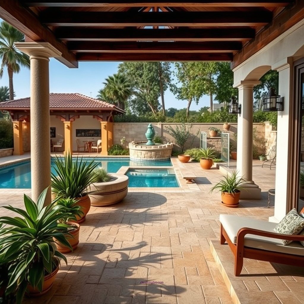 Understanding Travertine and Its Care - how to clean travertine pool deck