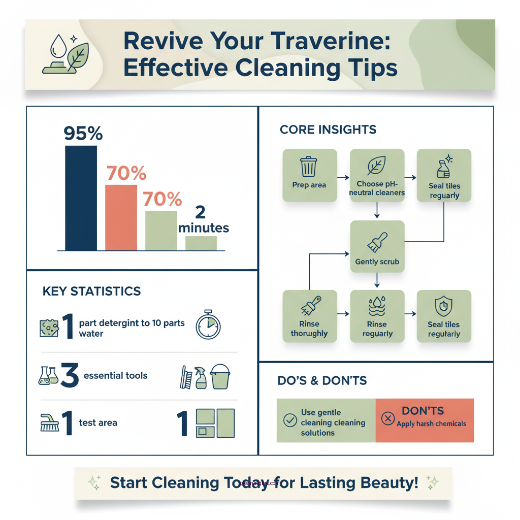 how to clean travertine tile outdoor - Data Infographic and Statistics