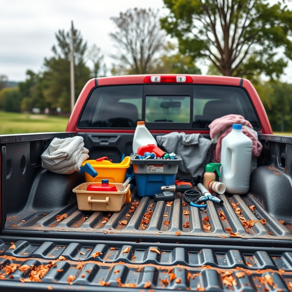Remove All Items from the Truck Bed - how to clean truck bed