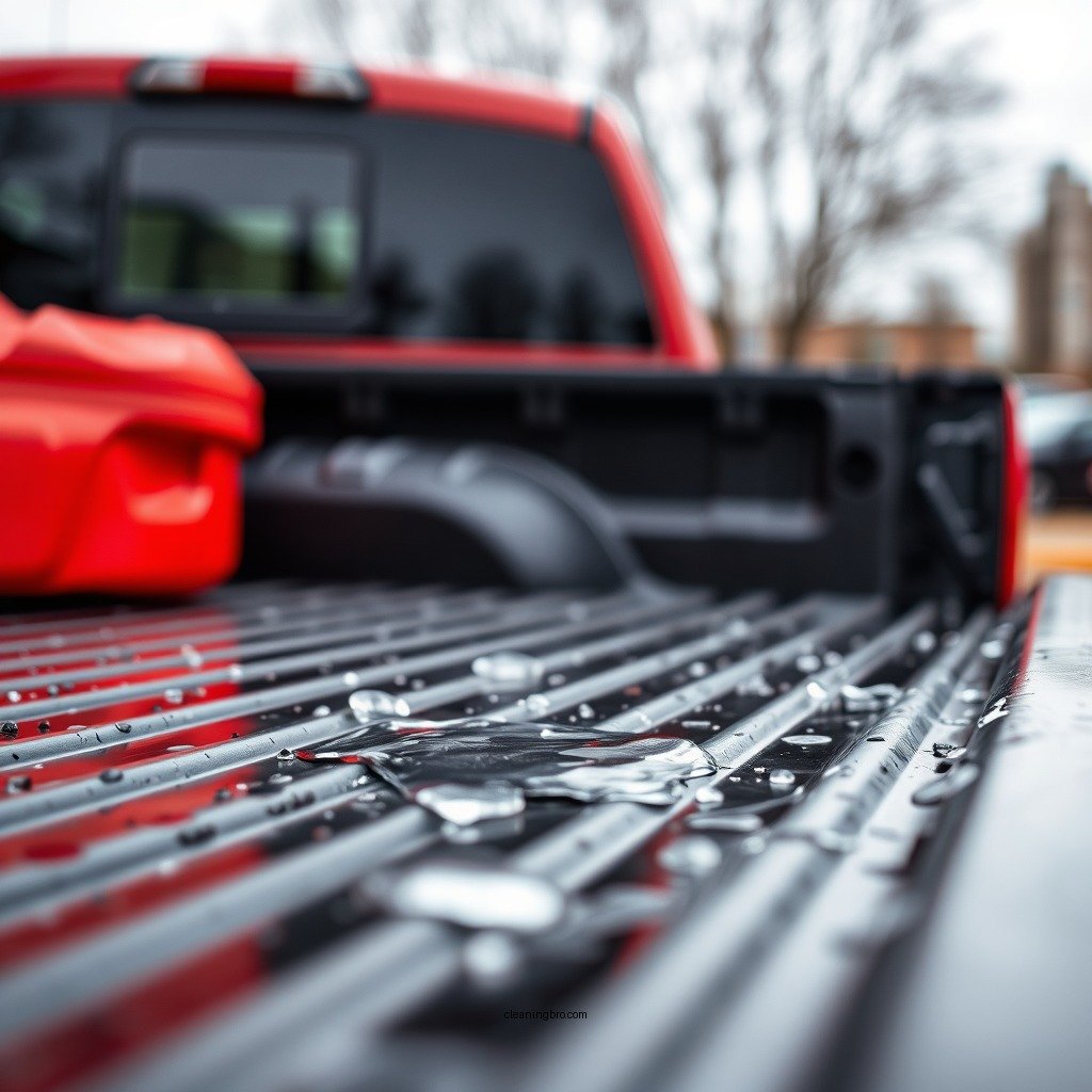 Rinse the Truck Bed - how to clean truck bed