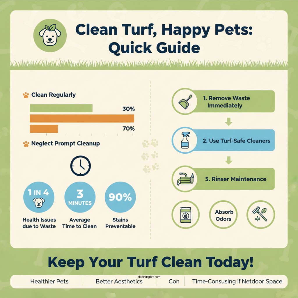 how to clean turf from dog poop - Data Infographic and Statistics