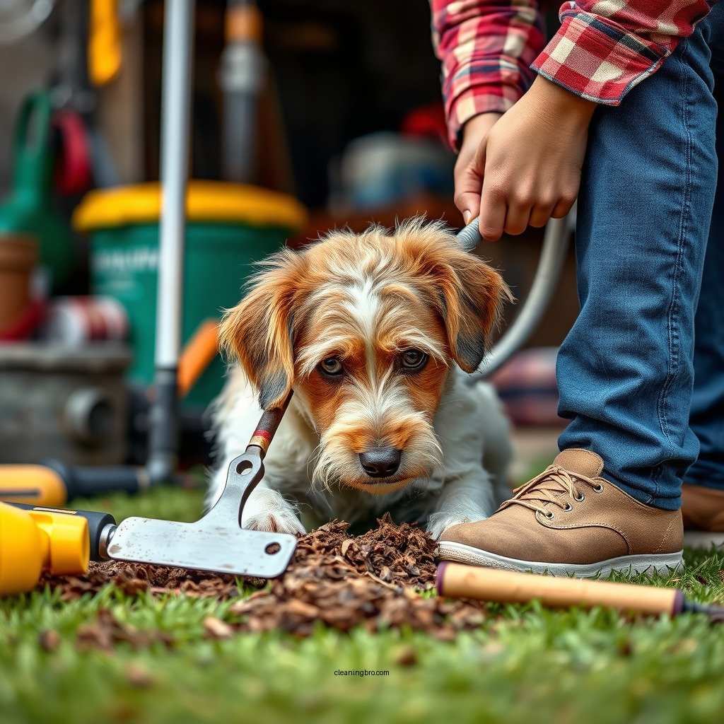 Tools and Supplies Needed - how to clean turf from dog poop
