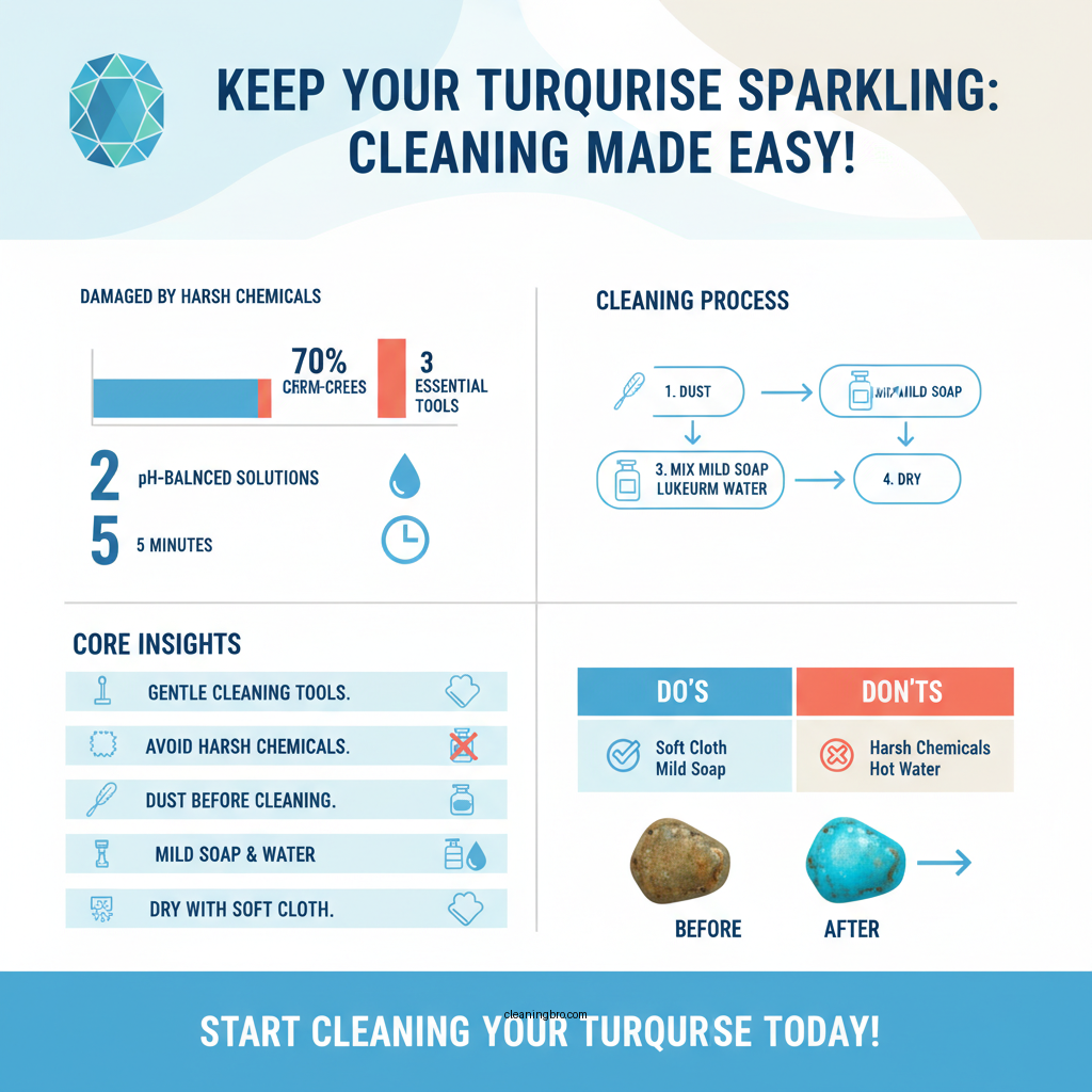 how to clean turquoise stones - Data Infographic and Statistics
