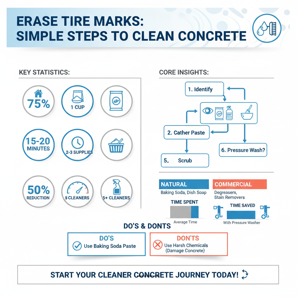how to clean tyre marks off concrete - Data Infographic and Statistics