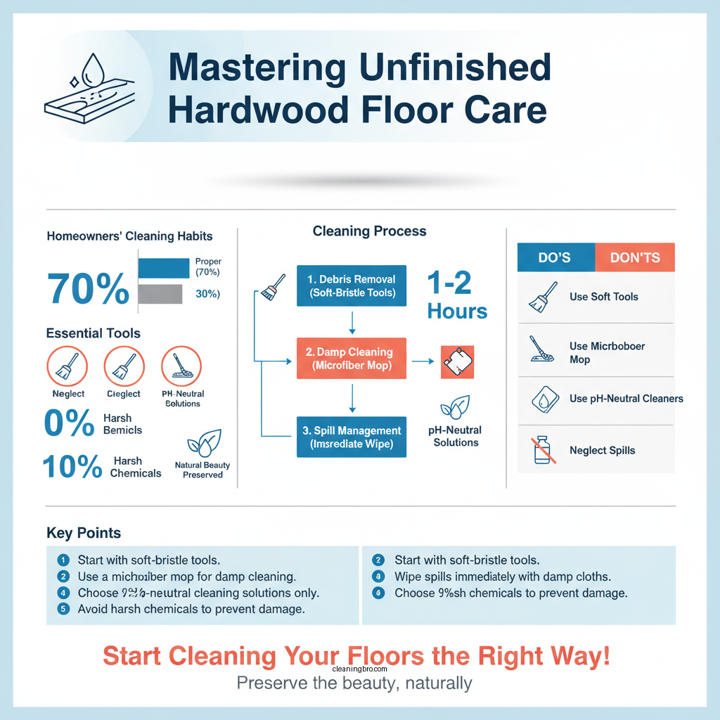 how to clean unfinished hardwood floors - Data Infographic and Statistics