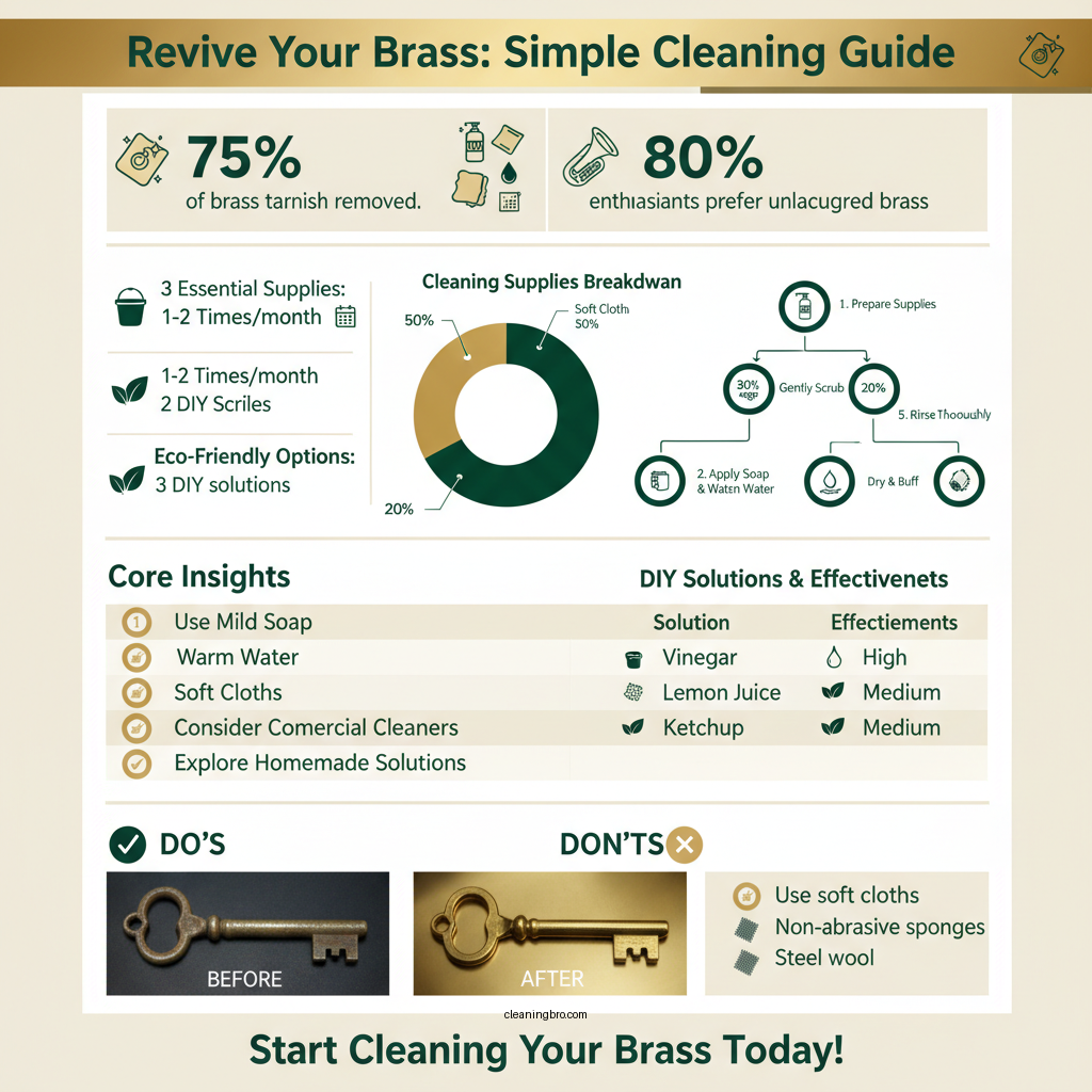 how to clean unlacquered brass - Data Infographic and Statistics