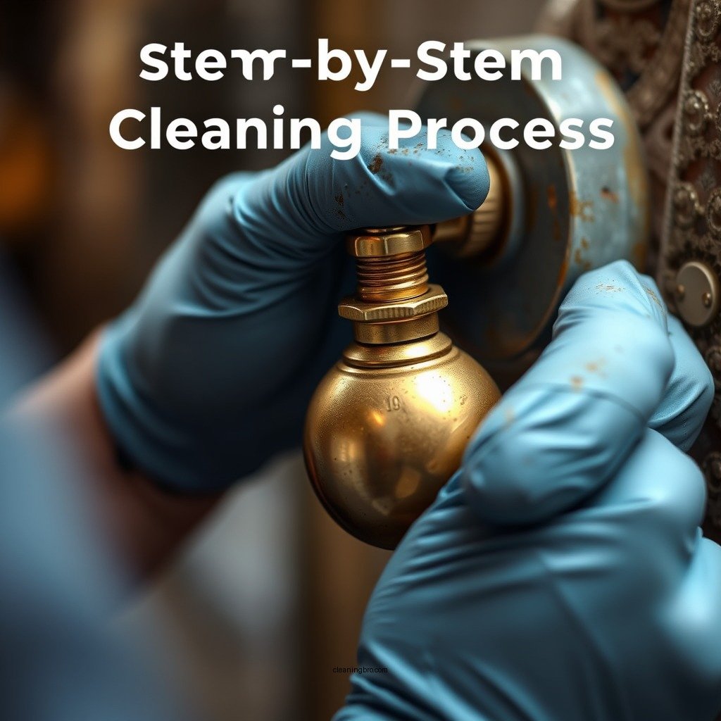 Step-by-Step Cleaning Process - how to clean unlacquered brass