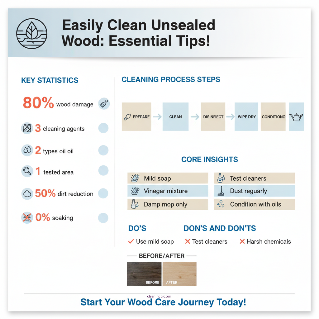 how to clean unsealed wood - Data Infographic and Statistics