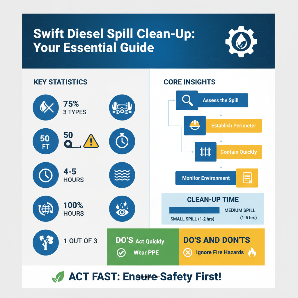 how to clean up a diesel fuel spill - Data Infographic and Statistics