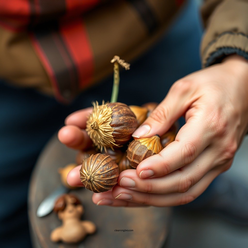 Manual Collection Techniques - how to clean up acorns in yard