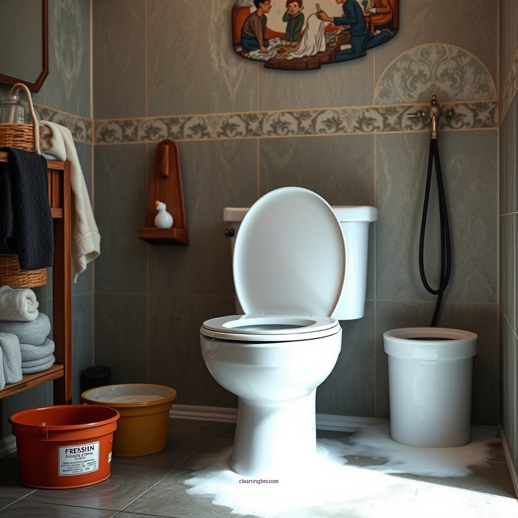 Assess the Situation - how to clean up after a toilet overflows