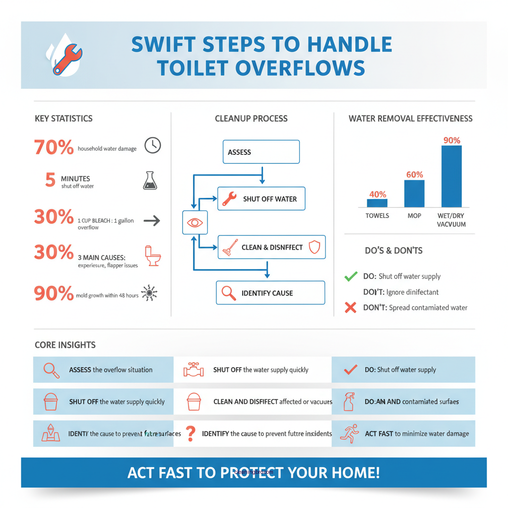 how to clean up after a toilet overflows - Data Infographic and Statistics