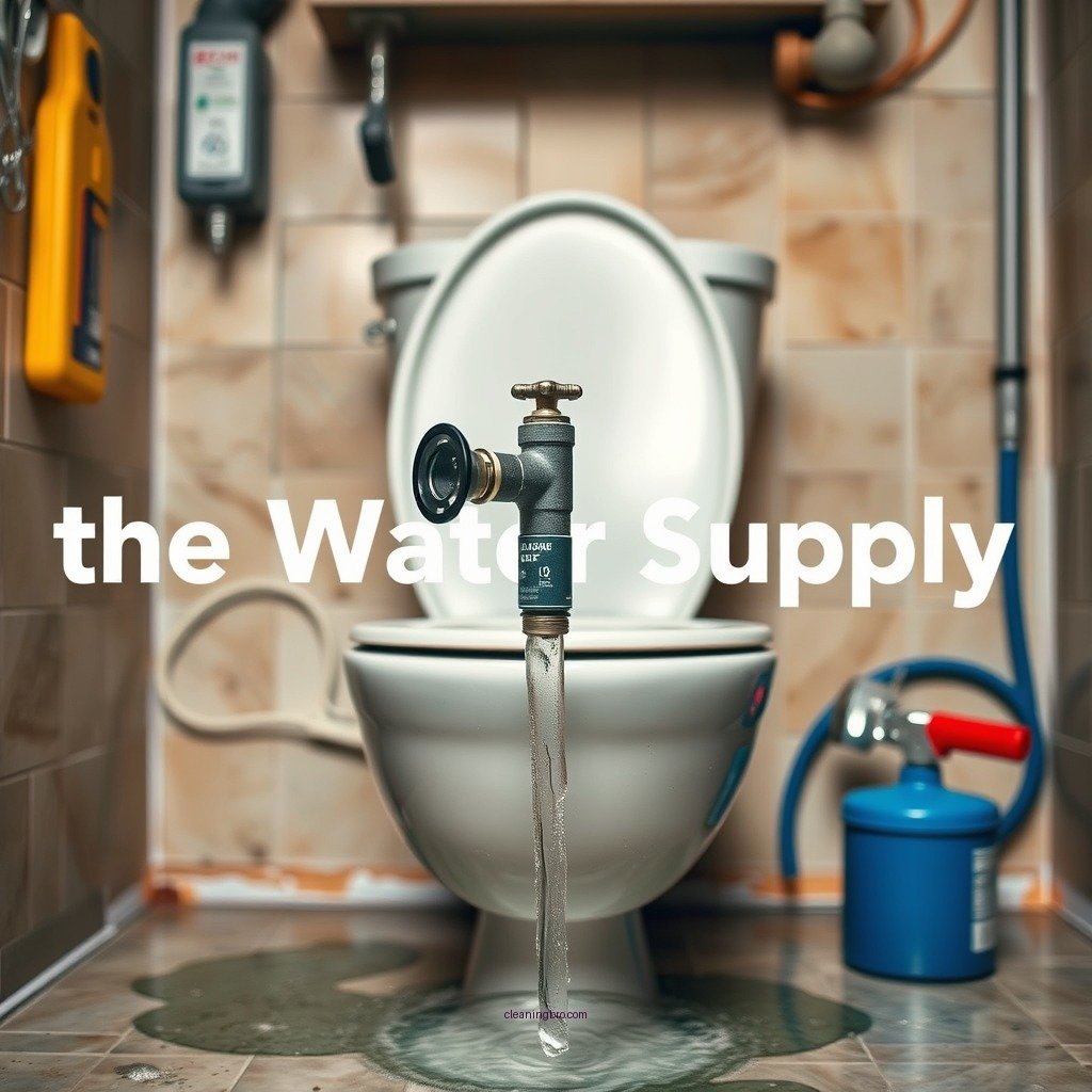 Shut Off the Water Supply - how to clean up after a toilet overflows