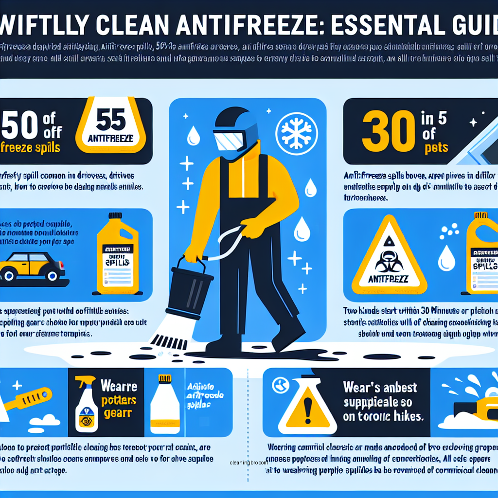 how to clean up antifreeze spill - Data Infographic and Statistics