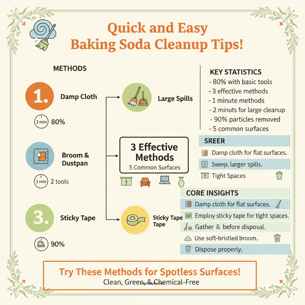 how to clean up baking soda without vacuum - Data Infographic and Statistics