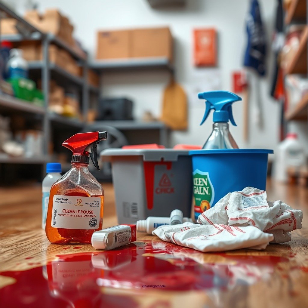 Gather Necessary Supplies - how to clean up blood on floor