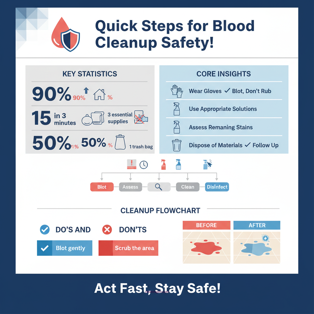 how to clean up blood on floor - Data Infographic and Statistics