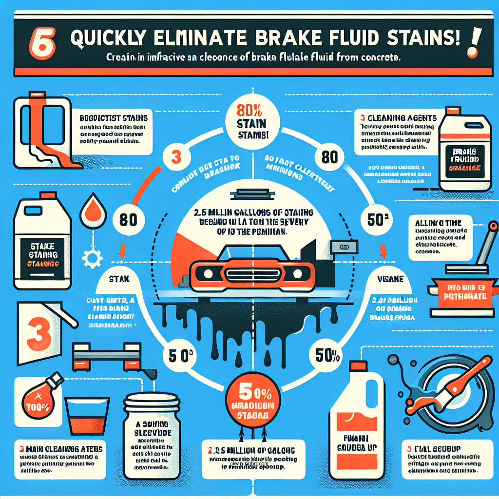 how to clean up brake fluid from concrete - Data Infographic and Statistics