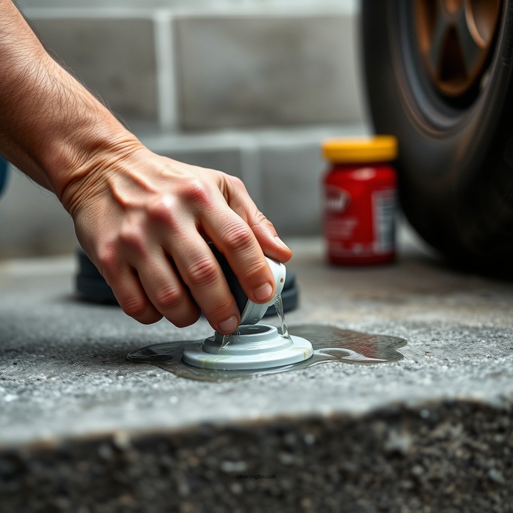 Step-by-Step Cleanup Process - how to clean up brake fluid from concrete
