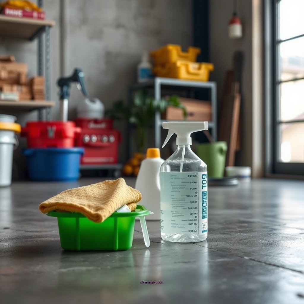 Essential Cleaning Supplies - how to clean up calcium chloride brine on concrete floor