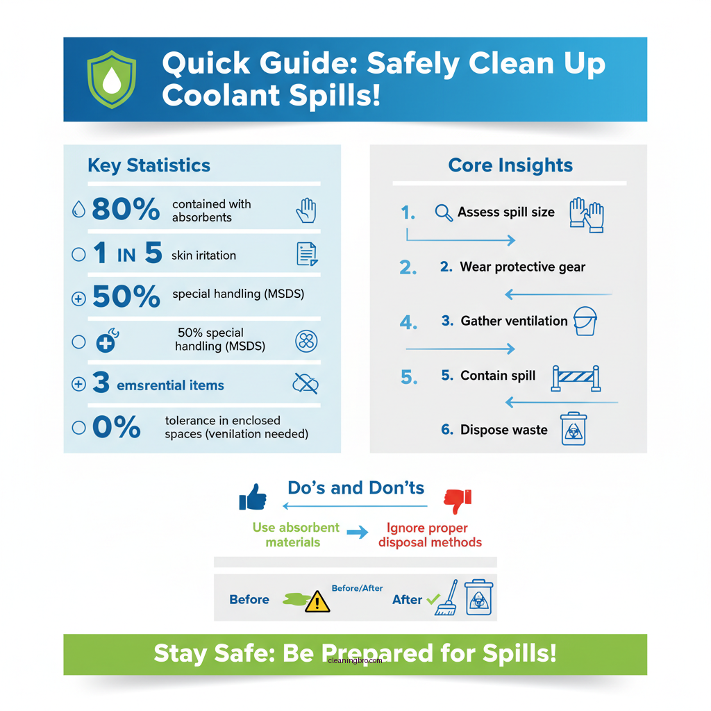 how to clean up coolant - Data Infographic and Statistics