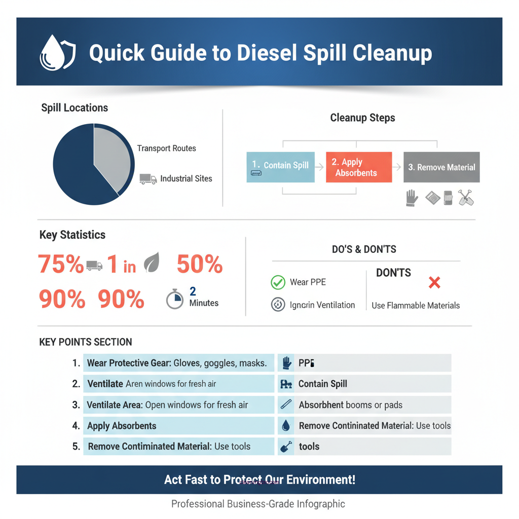how to clean up diesel fuel - Data Infographic and Statistics