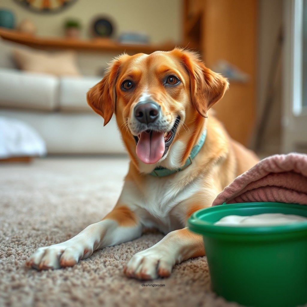 Gather Your Cleaning Supplies - how to clean up dog vomit from carpet