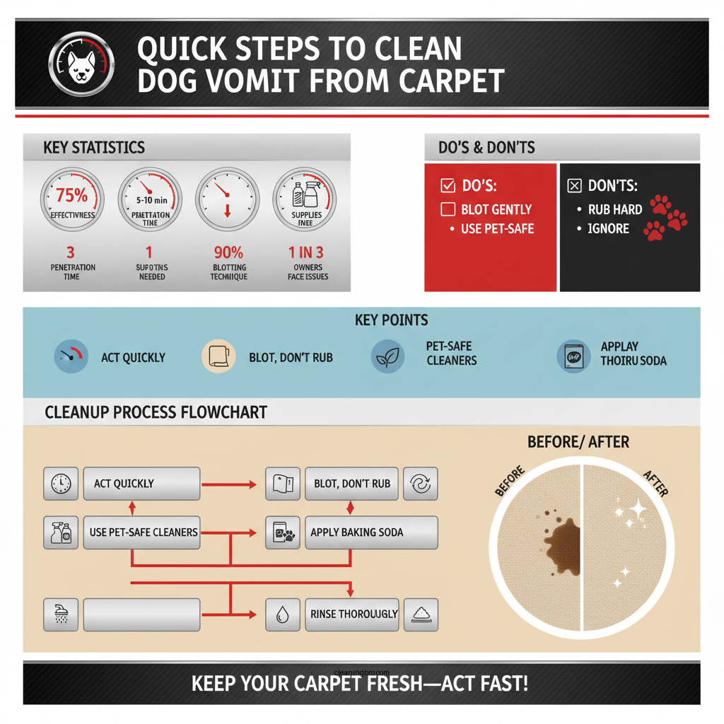 how to clean up dog vomit from carpet - Data Infographic and Statistics