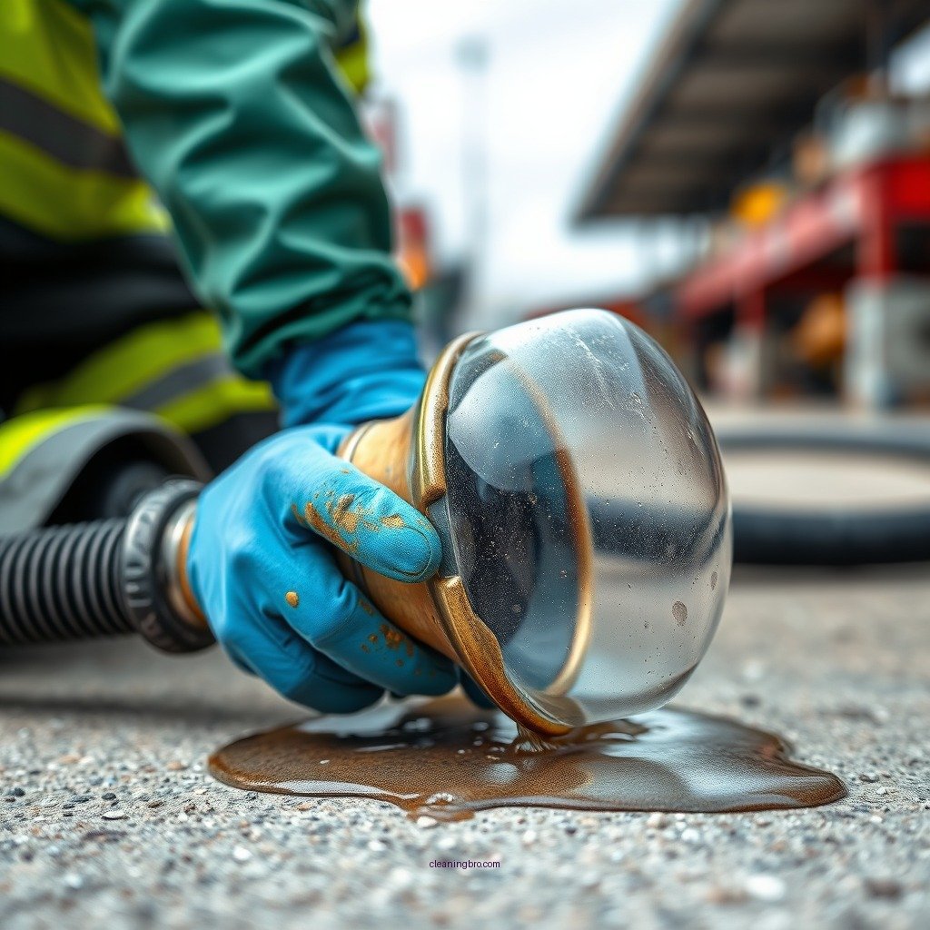 Containing the Spill - how to clean up gas spill on concrete