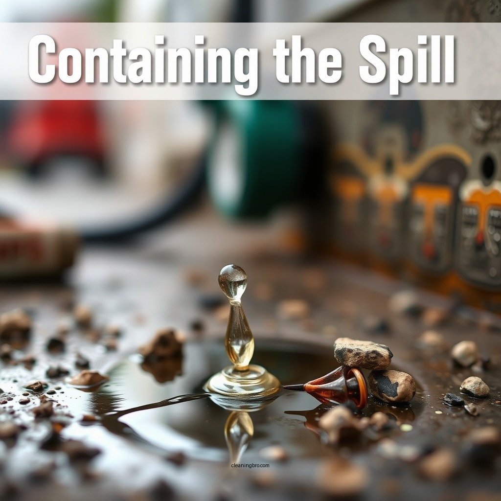 Containing the Spill - how to clean up gasoline spill on driveway