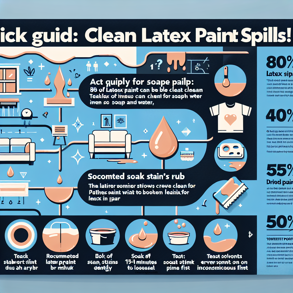 how to clean up latex paint - Data Infographic and Statistics