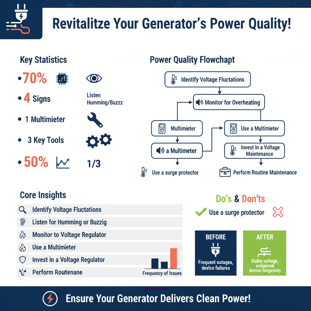 how to clean up power from a generator - Data Infographic and Statistics