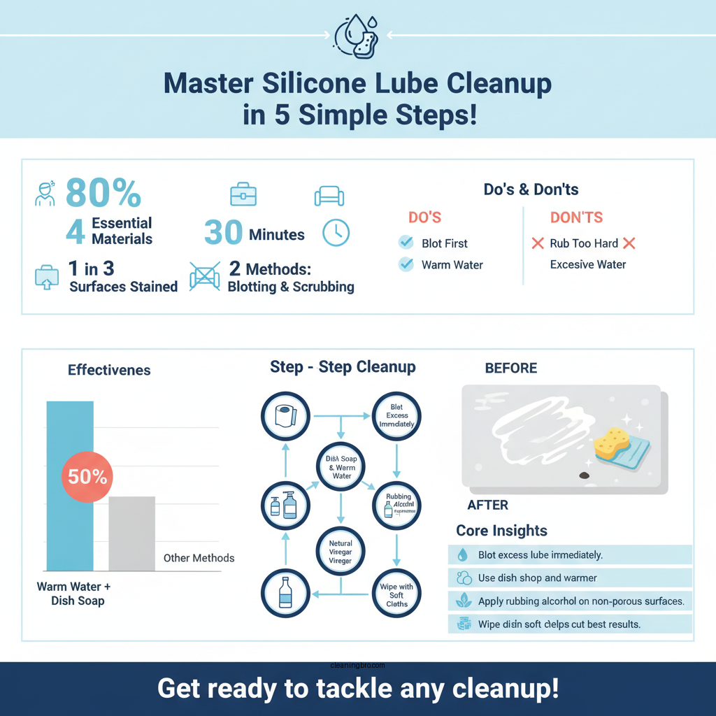 how to clean up silicone lube - Data Infographic and Statistics