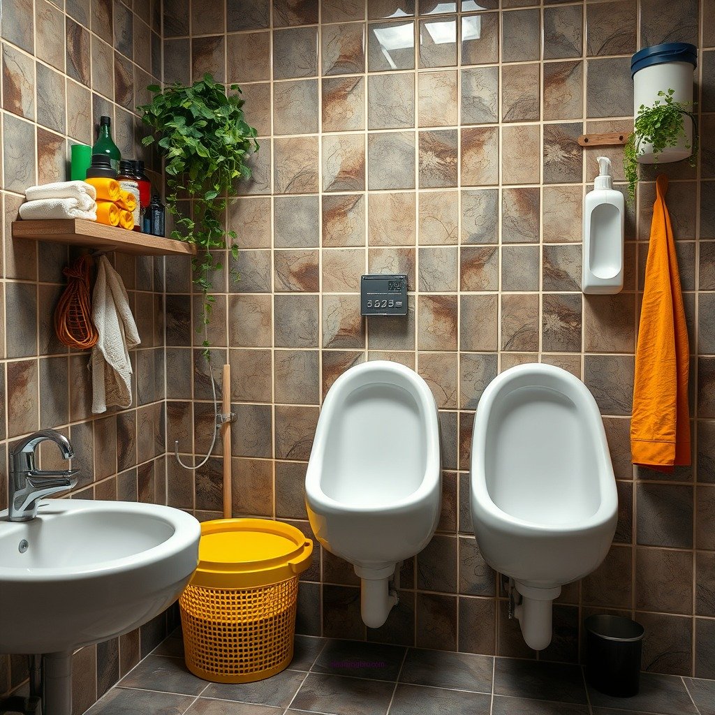 Gather Your Cleaning Supplies - how to clean urinal