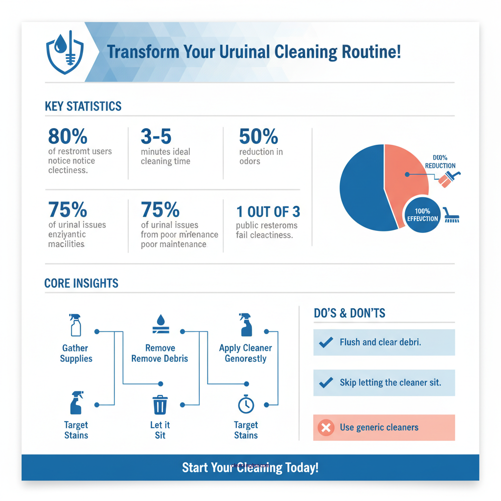 how to clean urinal - Data Infographic and Statistics