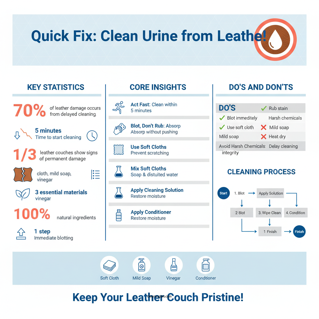 how to clean urine from a leather couch - Data Infographic and Statistics