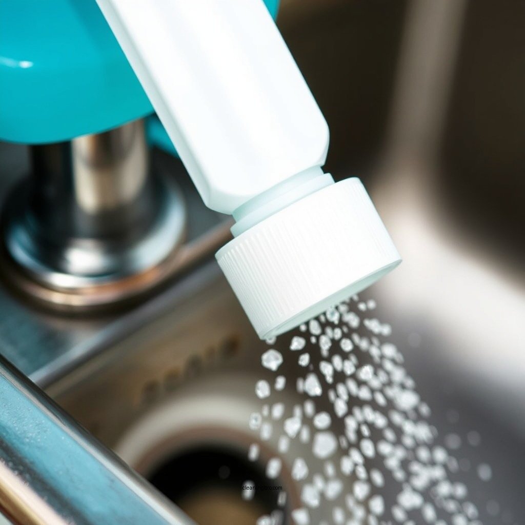Apply Cleaning Solution - how to clean utility sink