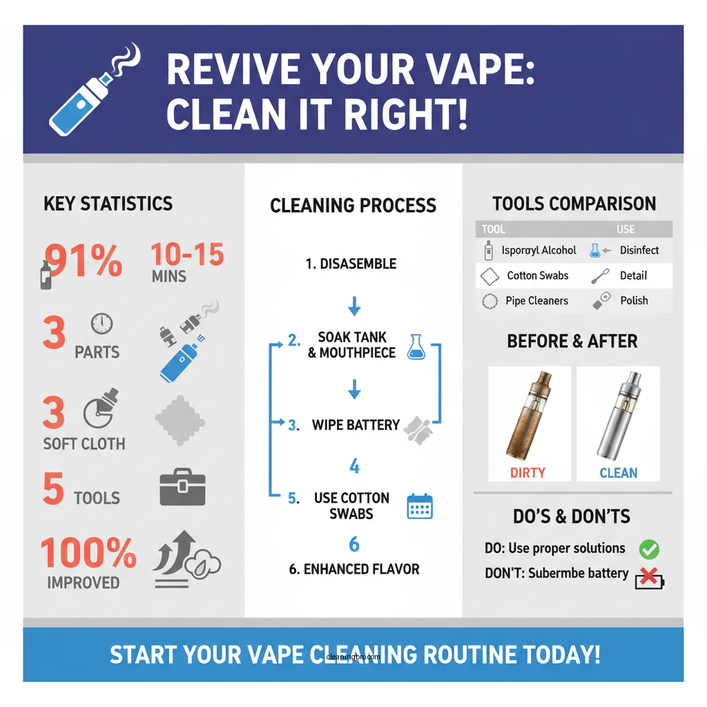 how to clean vape pen - Data Infographic and Statistics