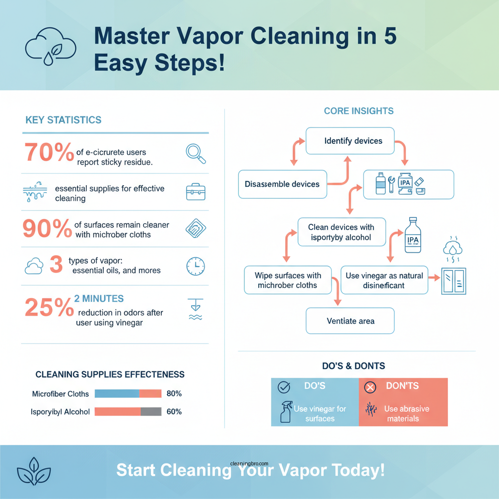 how to clean vapor - Data Infographic and Statistics
