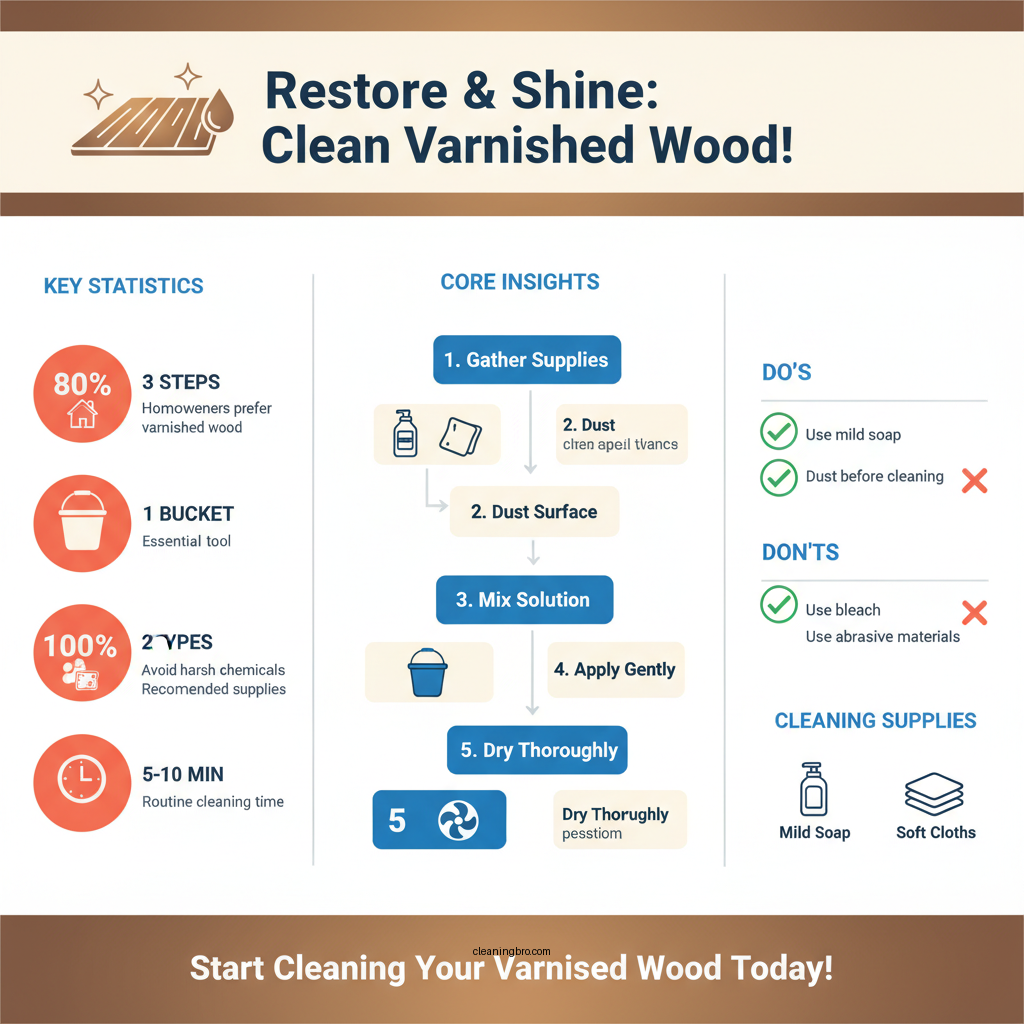 how to clean varnished wood - Data Infographic and Statistics