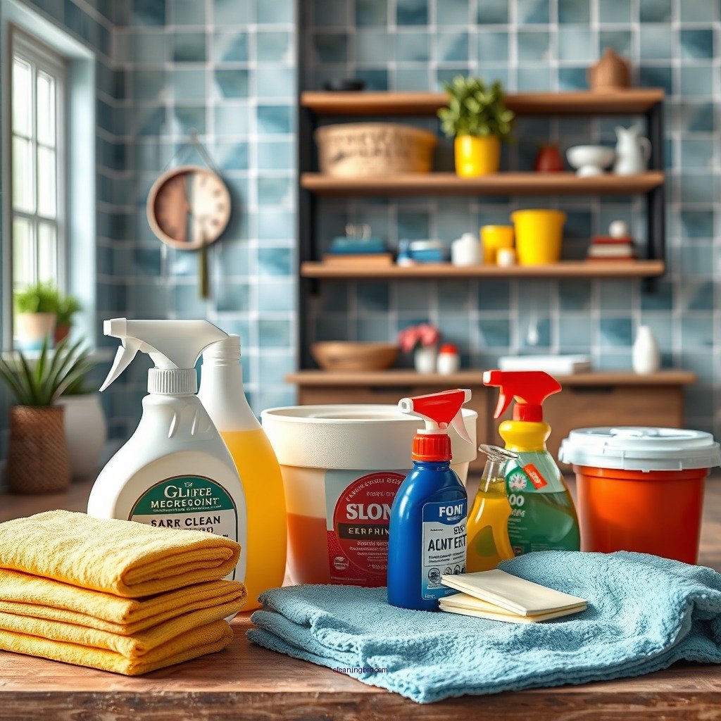 Essential Cleaning Supplies - how to clean vct tile