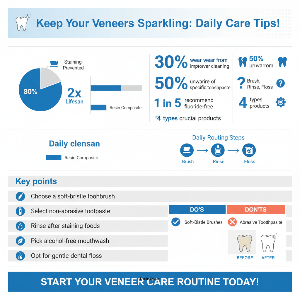 how to clean veneers - Data Infographic and Statistics